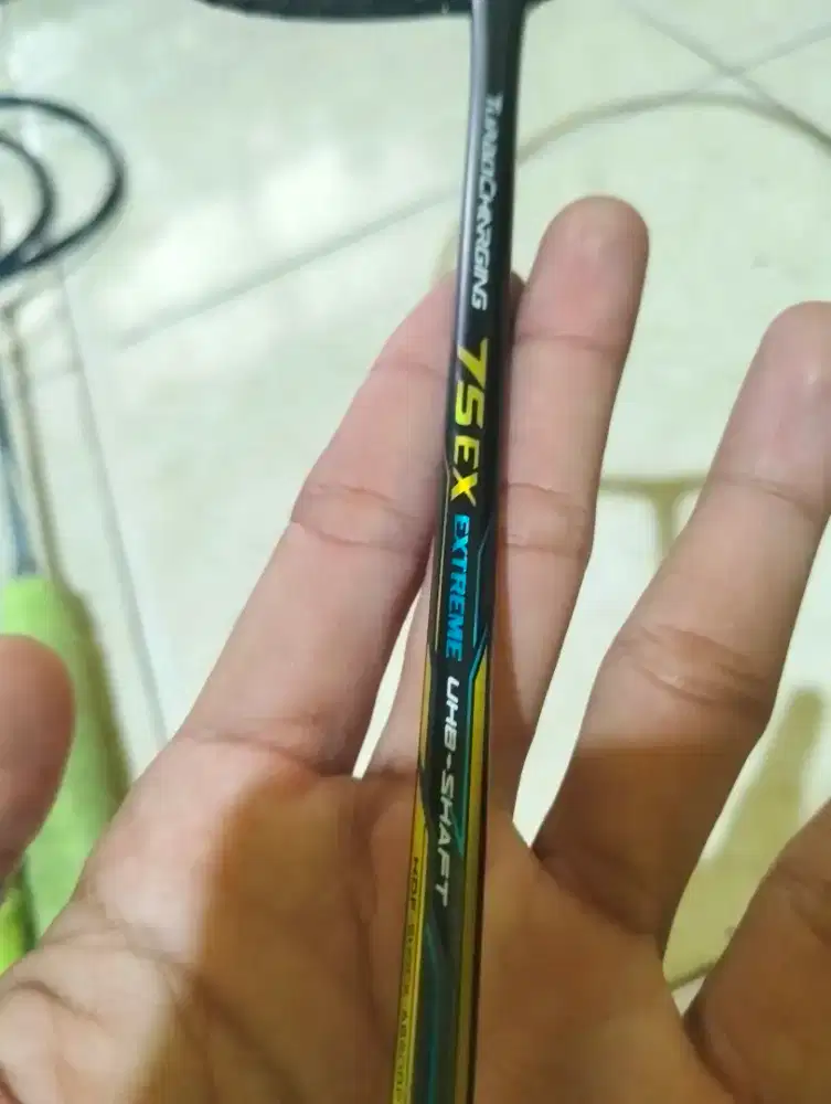 Lining turbocharging 75ex badminton raket smash