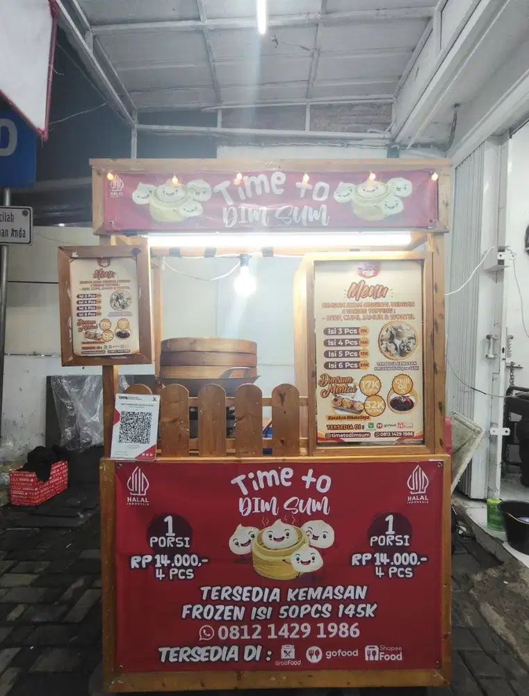 Dijual Gerobak Eks Usaha Makanan (Dimsum)