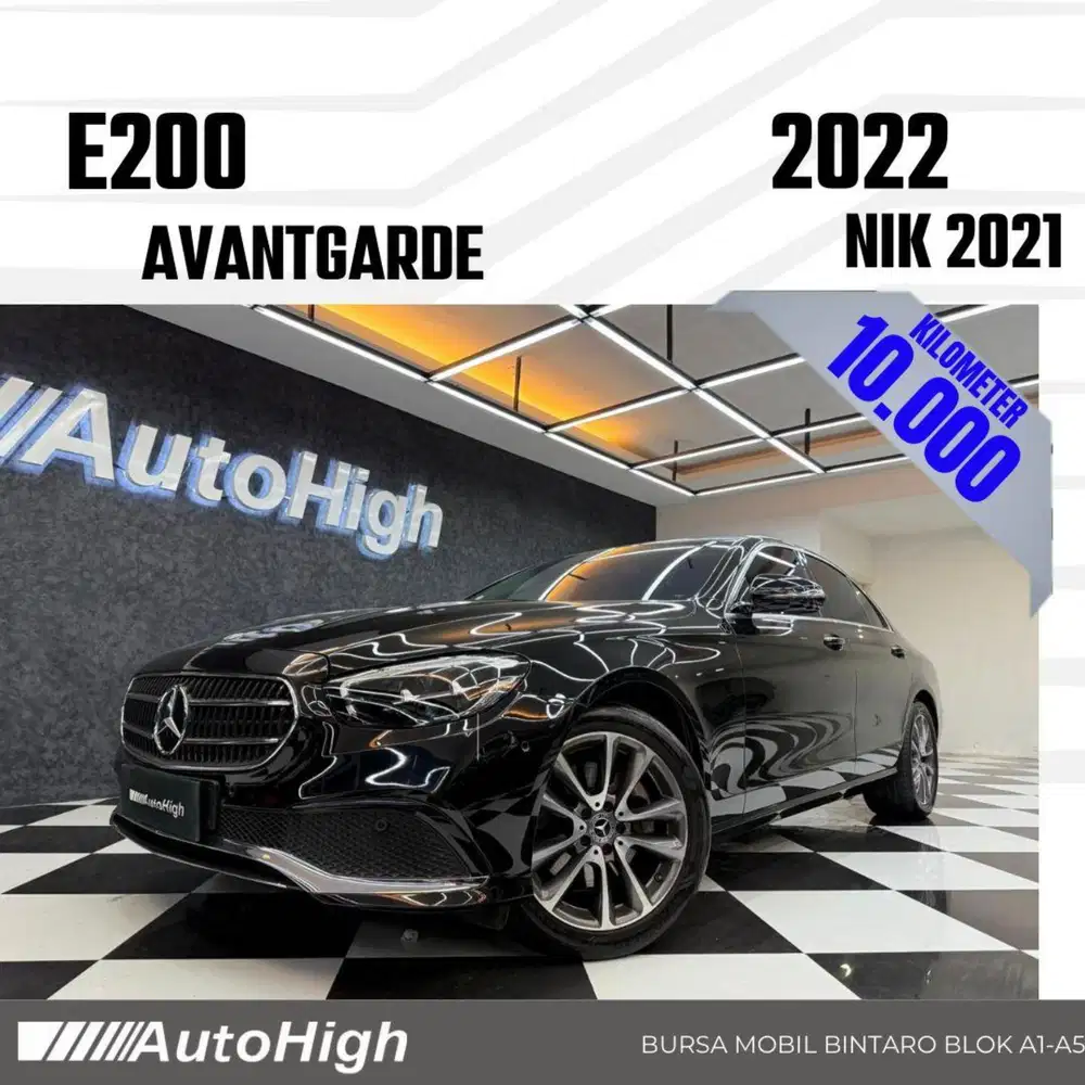DP10% [Km10.000] E200 Avantgarde 2021 Black Reg 2023 #AUTOHIGH