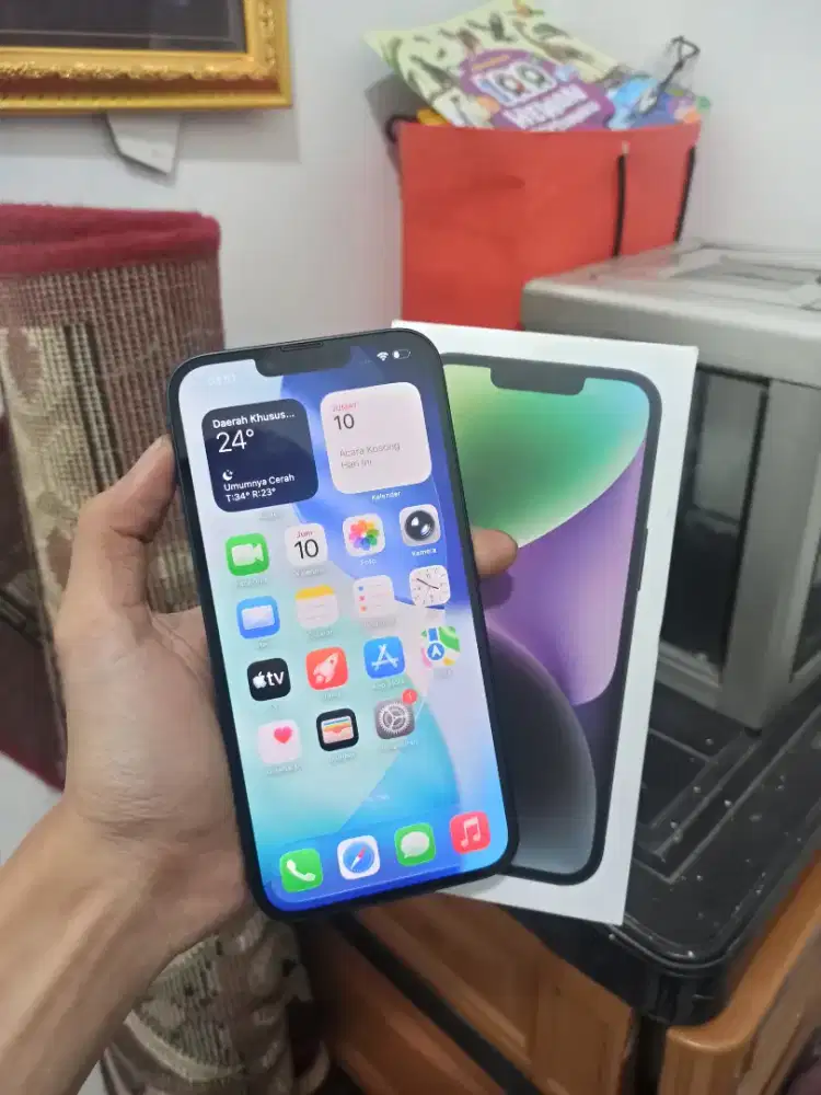 Iphone 14 Plus 128 Fullset Inter All Opp