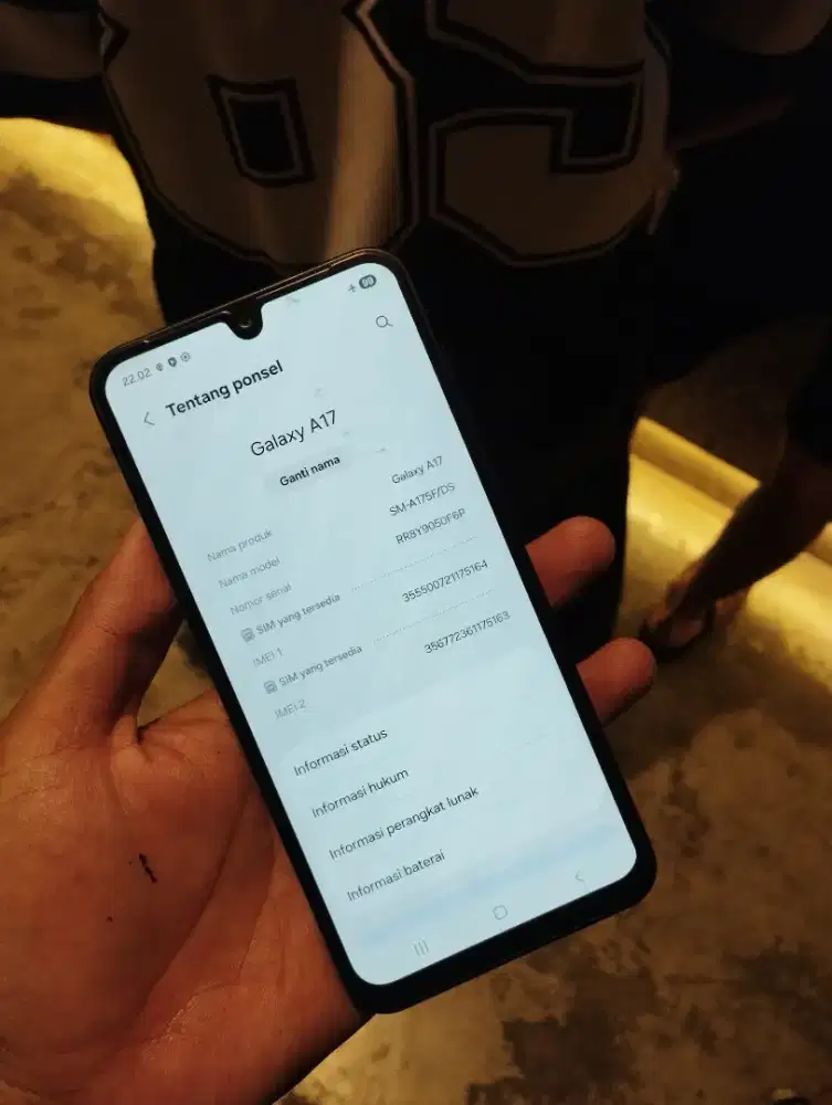 WTS FULLSET DAN LENGKAP SAMSUNG A17 8/128 MULUSS DAN NOMINUS