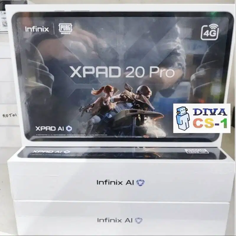 Infinix XPAD 20 Pro 4G LTE 8/128GB Mediatek G100 Layar 12 2K 8000mAh
