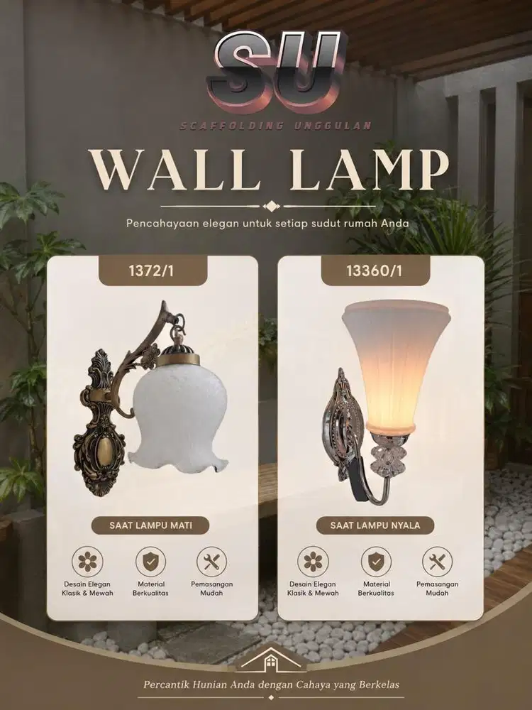 Lampu Dinding Minimalis Area Bekasi