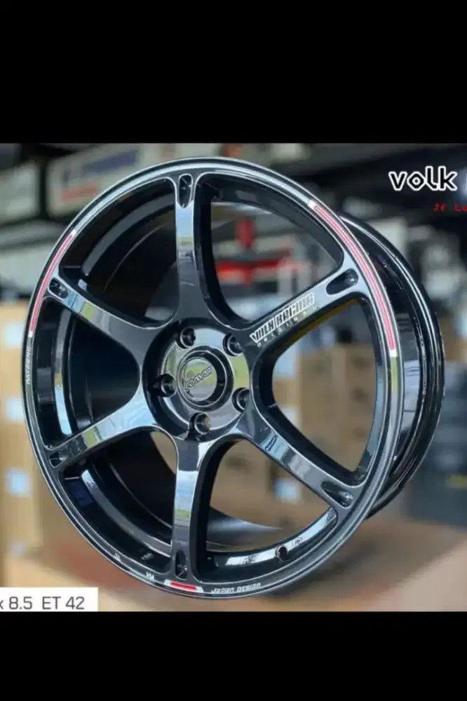 Velg te 37 dura r18 lebar 8.5 et 42 (rata fender di civic fd)