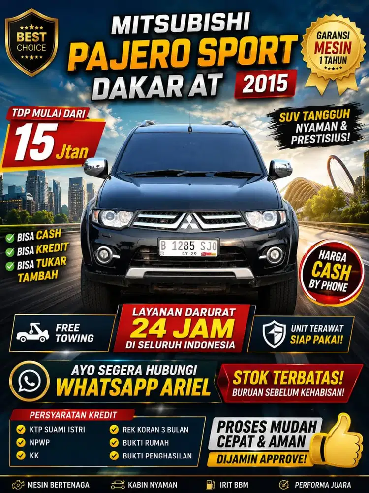 Mitsubishi Pajero sport Dakar AT 2015