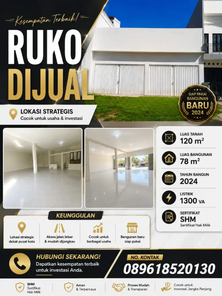Ruko DIJUAL|tanpa perantara|siap pakai|SHM|dekat ringroad selatan|nego