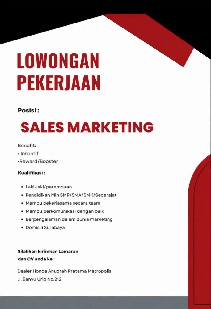 LOWONGAN PEKERJAAN