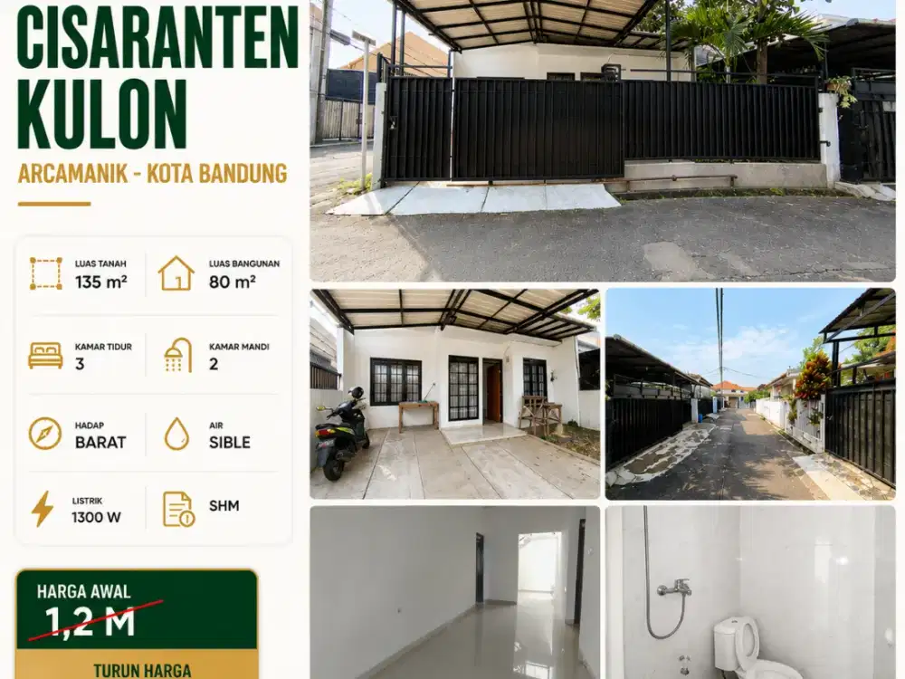 Turun harga rumah di Cisaranten Kulon, Arcamanik