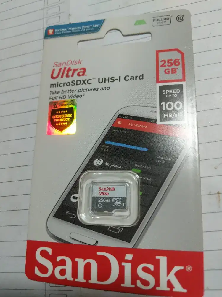 Micro SD sandisk 256gb original