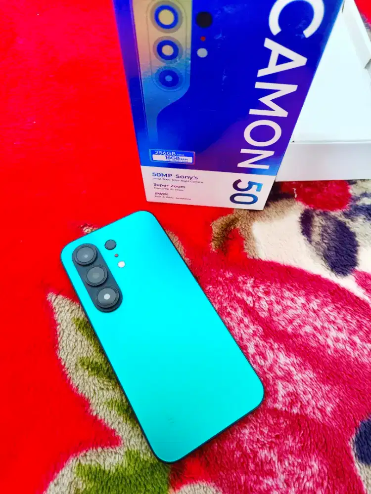 Camon 50 Ram 8+8/256 Gb Fullset Mulus Garansi Panjang