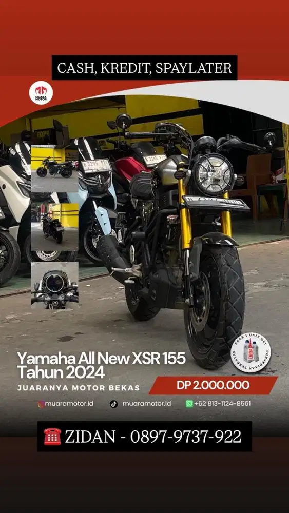 YAMAHA ALL NEW XSR 155 2024 SURAT2 KOMPLIT !!!