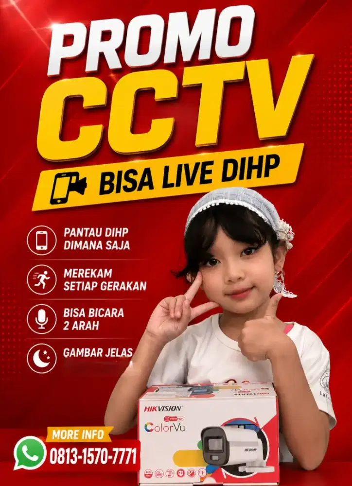 PROMO CCTV ANTI MALING BISA PANTAU DIHP