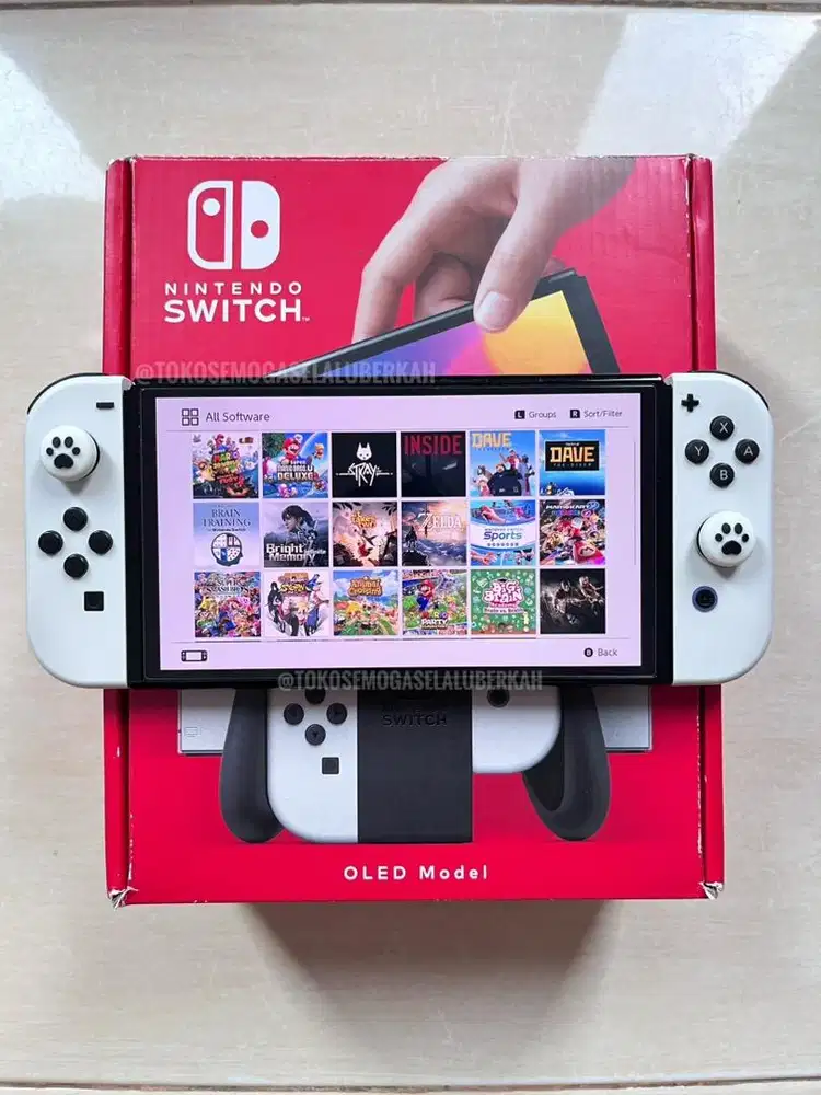 Preloved Nintendo Switch Oled White 256GB Fullset