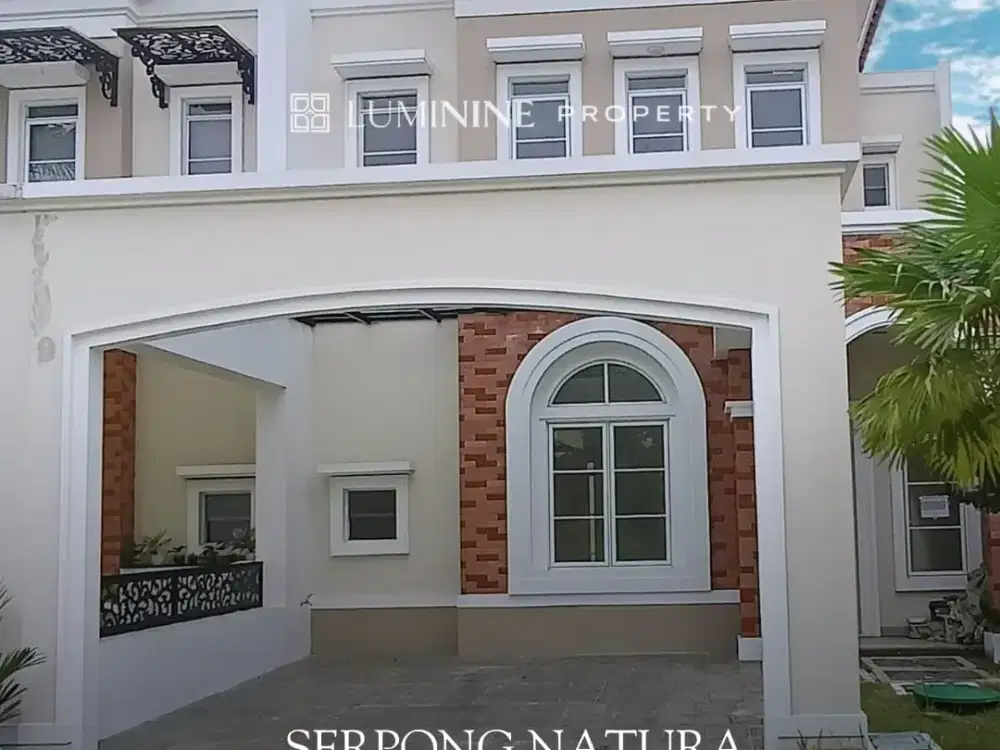 rumah baru di serpong natura, fasilitas lengkap dekat dengan tol dan stasiun