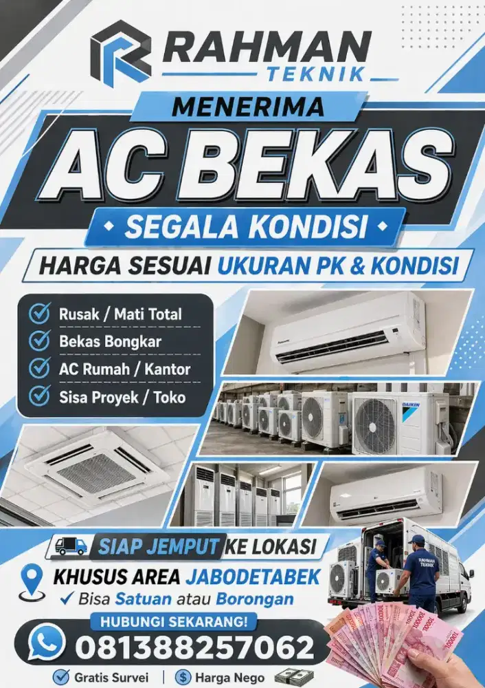 Terima ac bekas dan ac rusak sebanyak-banyaknya