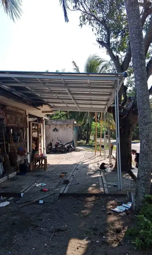 Baja ringan galvalum pasir terpasang
