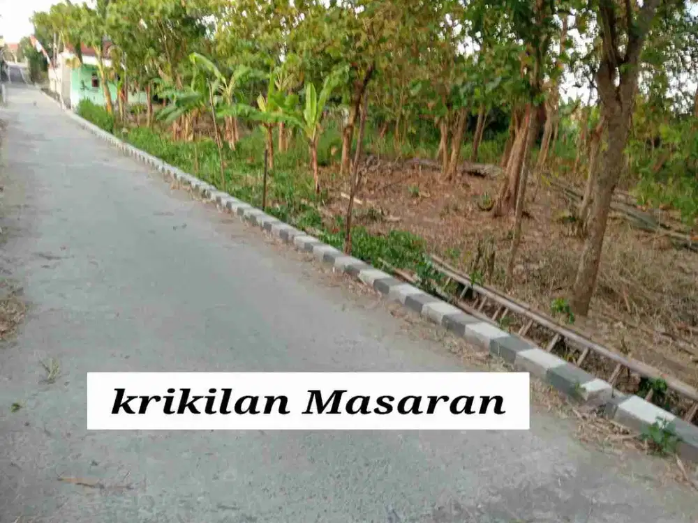 tanah nempel Masaran kota
