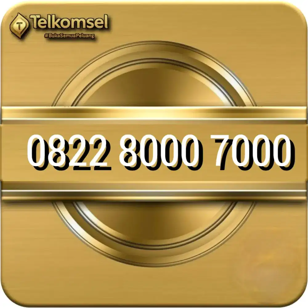 Kartu perdana Telkomsel prabayar nomor cantik 8000 7000