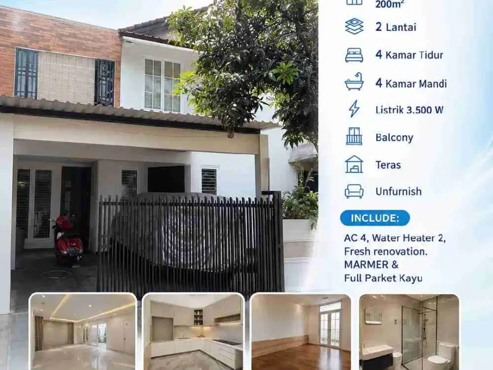 9-413
DIJUAL RUMAH BARU HABIS RENOVASI DI BINTARO SEKTOR 1 PESANGGRAHAN JAKARTA SELAtan