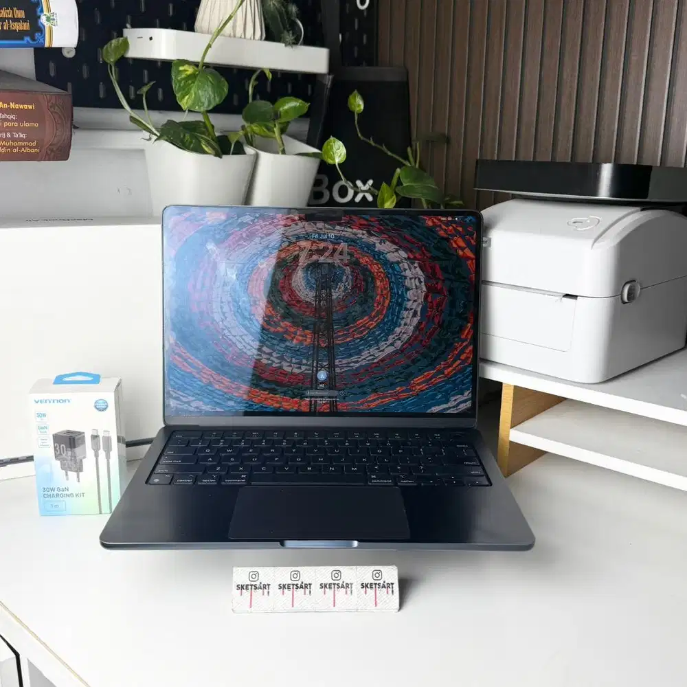 MacBook Air M2 8/256gb iBox Midnight Sudah Terinstall Microsoft Office