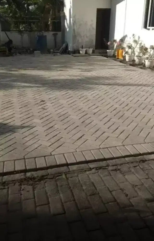 Jasa pasang paving maupun plus bahan siap kerjakan
