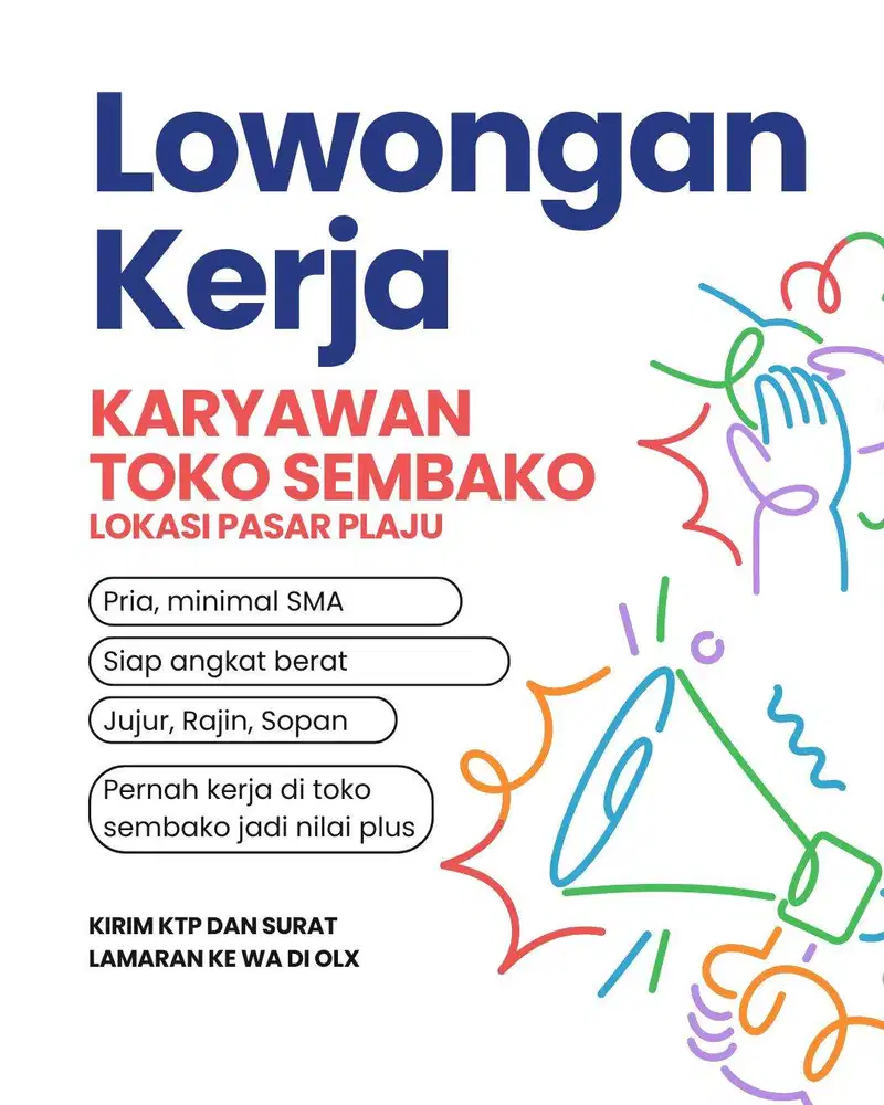 Lowongan Kerja Karyawan Toko SEMBAKO