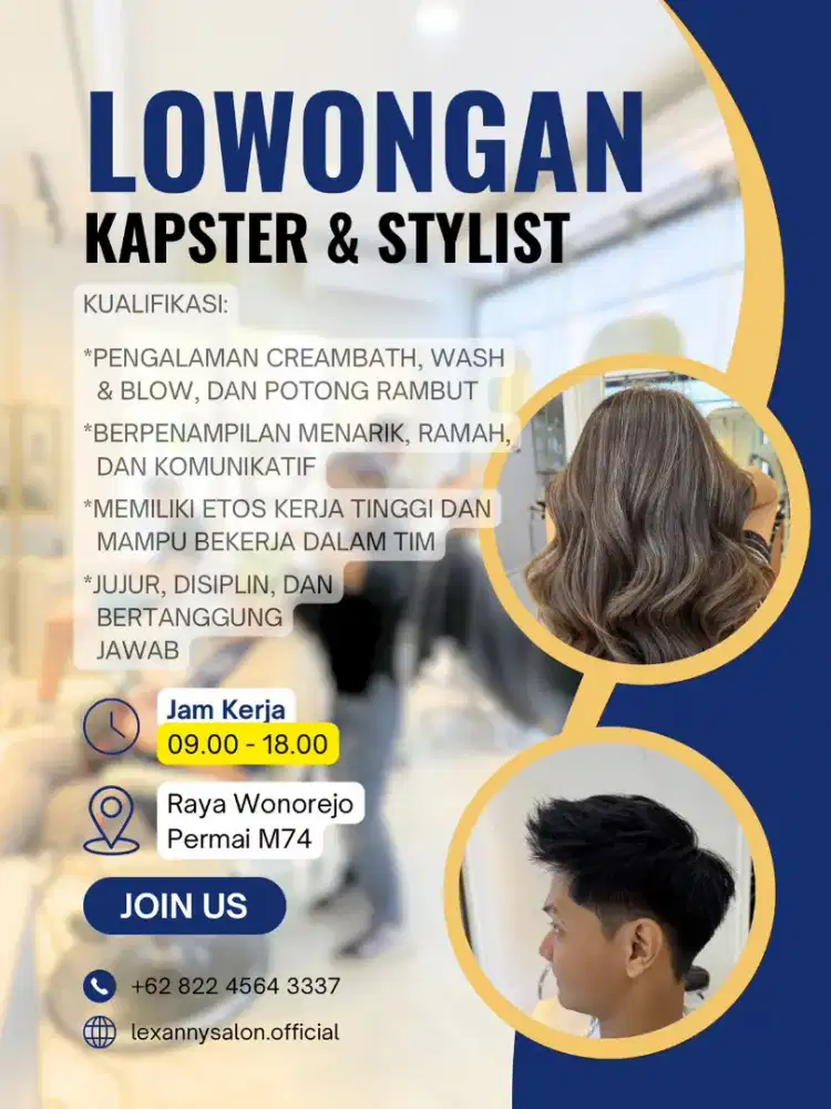 Lowongan Kapster Barber Hairstylist