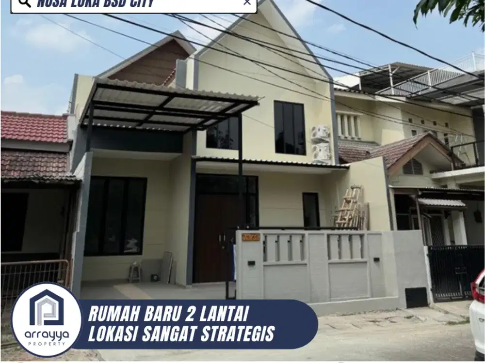 DIJUAL RUMAH MODERN CANTIK 2 LANTAI NUSA LOKA BSD (HRB200)