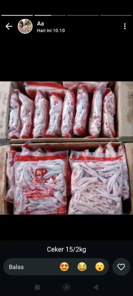 Yang mau usaha hati ampela, ceker ambil di kita 2kg 15rb
