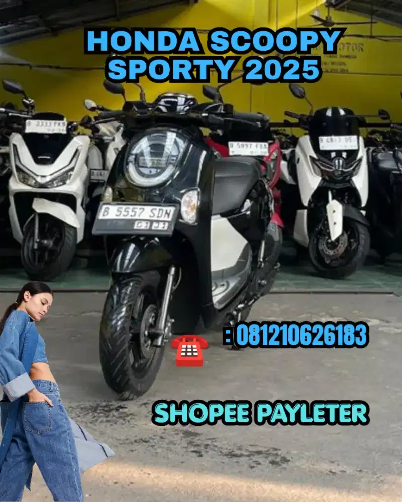 HONDA SCOOPY SPORTY 2025 KM RENDAH