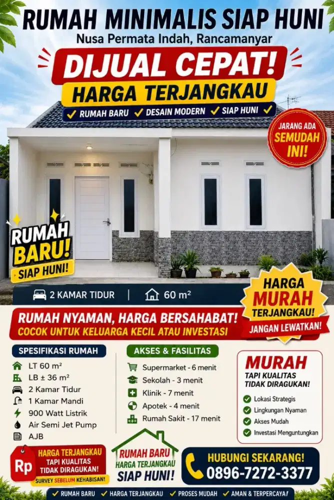 Dijual Rumah Nego