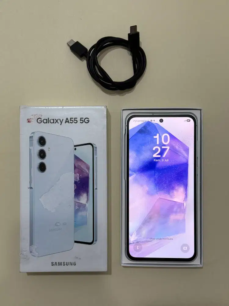 Samsung A55 5G 12/256 - Ice Bue - Resmi Indo