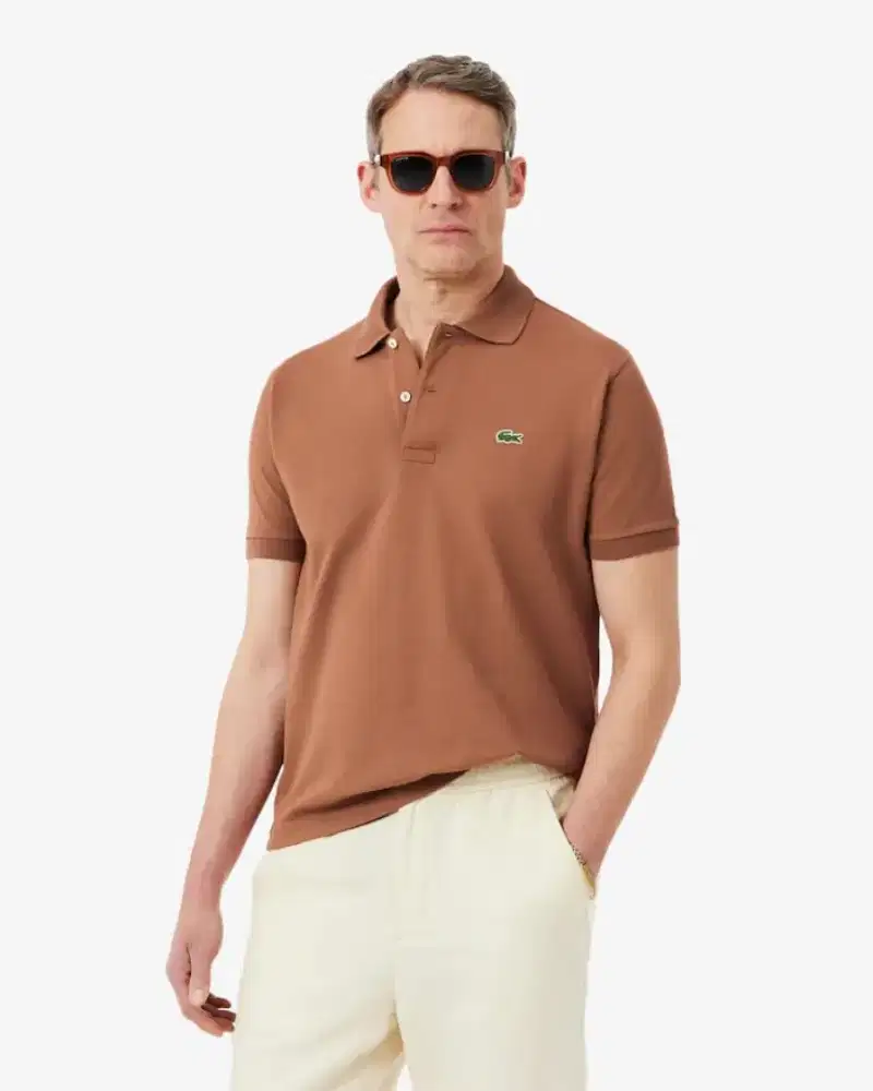 Kaos polo shirt LACOSTE colour brown Size No.5