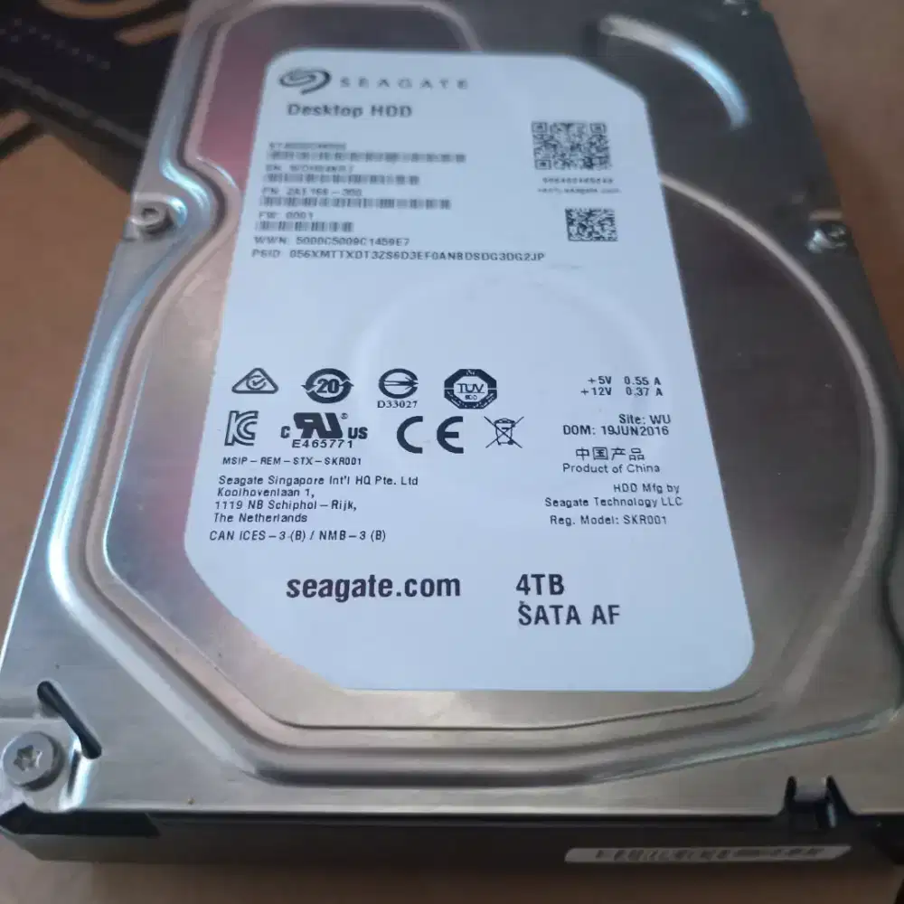 HDD Bekas 4TB Sata 3.5 Seagate