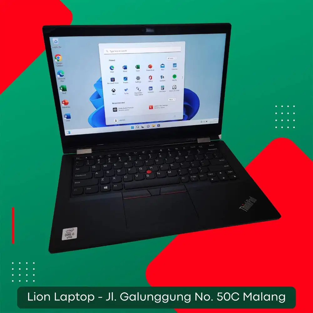RAM 16GB Core i5 Gen10 Flip 360° SSD 256GB Lenovo Thinkpad YOGA L13 [1