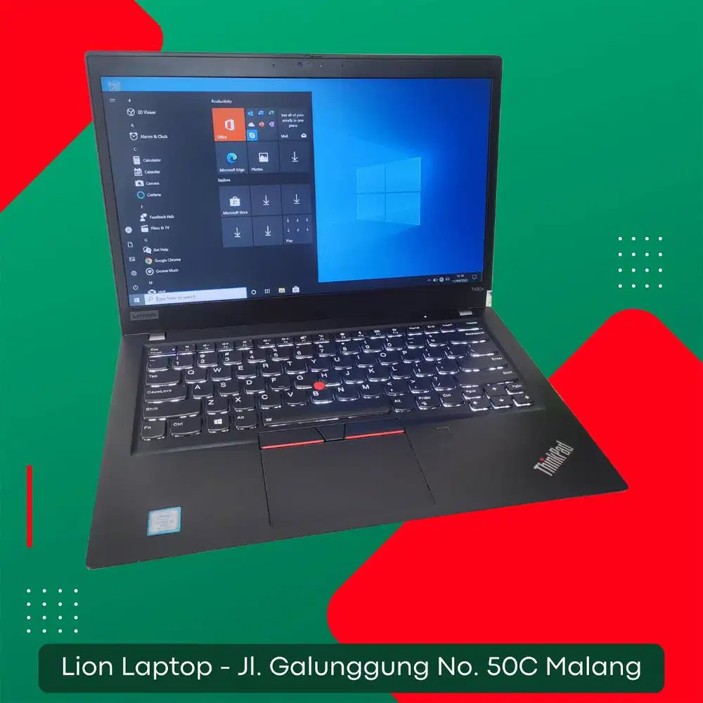 RAM 16GB SSD 256GB Core i5 Slim Lenovo Thinkpad T490s [10|07]