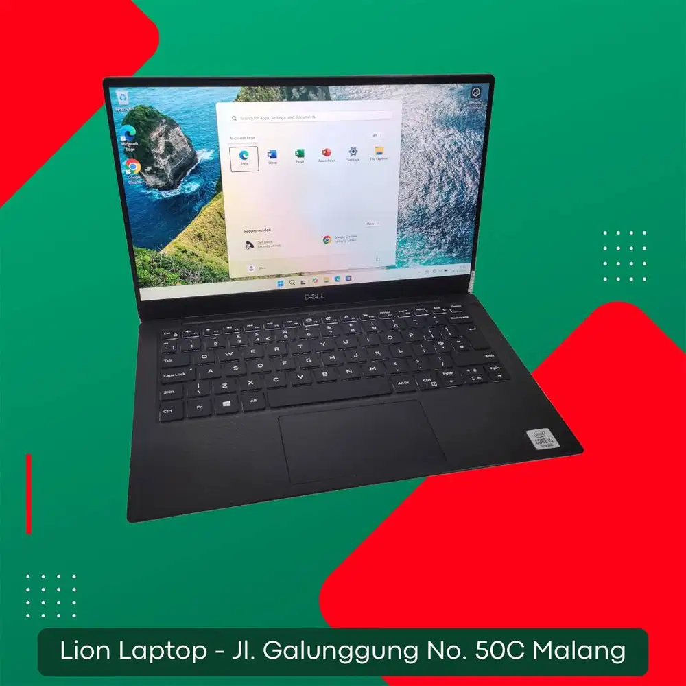 Slim & Ringan Core i5 gen 10 RAM 8 SSD 256 DELL XPS 13 7390 [10|07]
