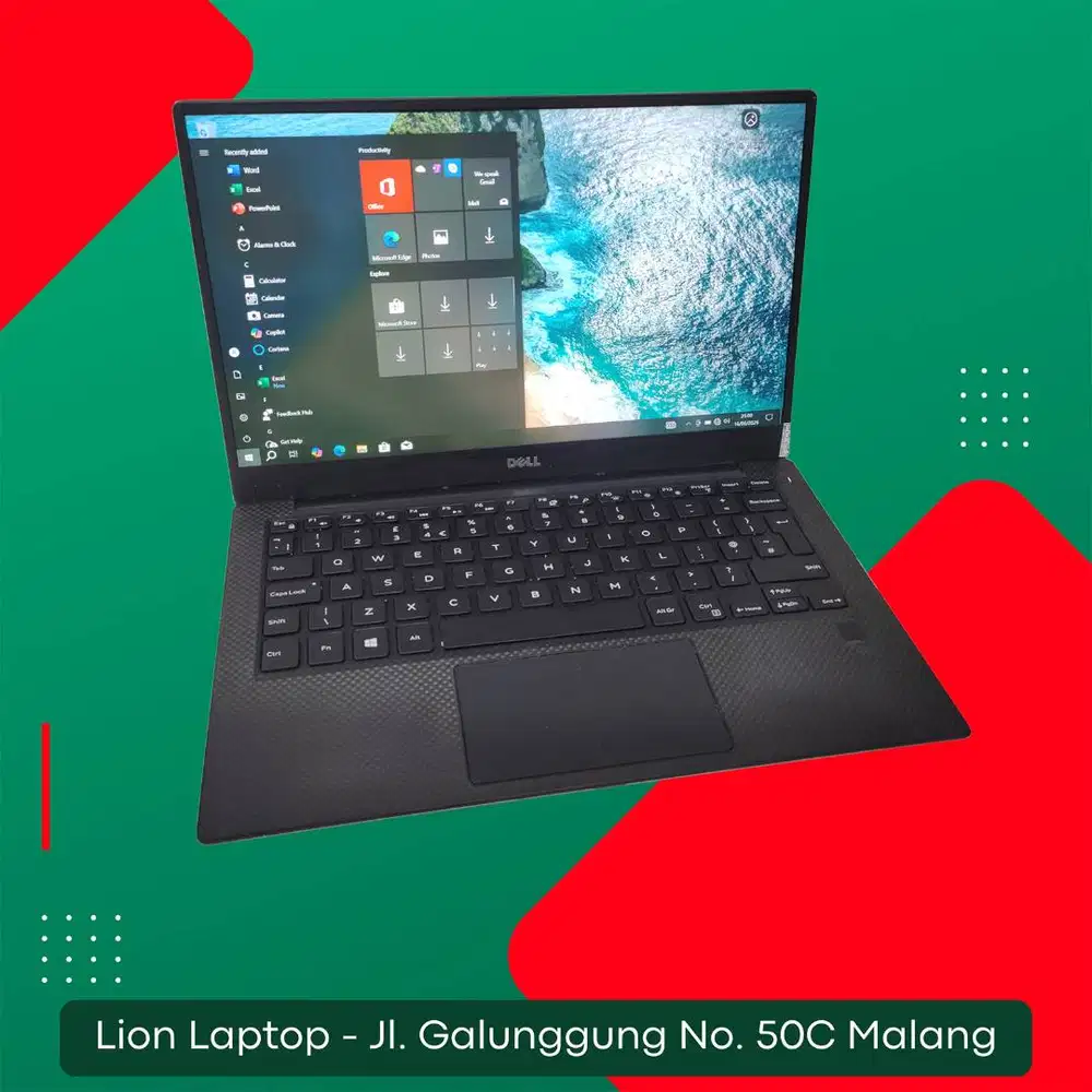 Slim & Ringan Core i7 RAM 8 SSD 256 DELL XPS 13 9360 [10|07]