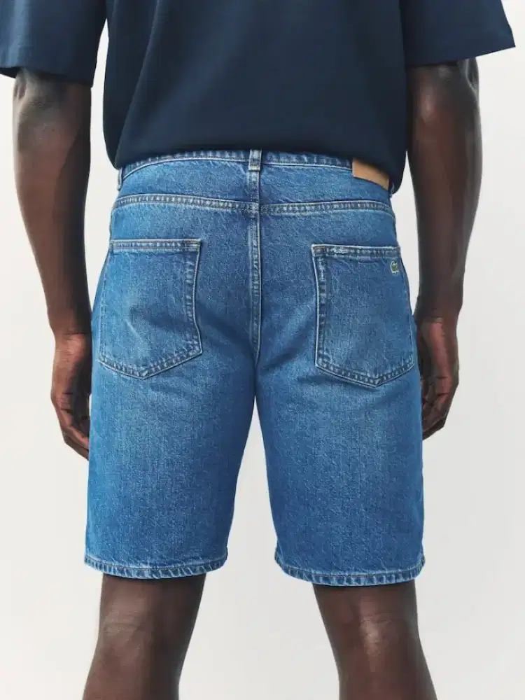 Celana short Jeans denim Lacoste blue colour wash Size No.33