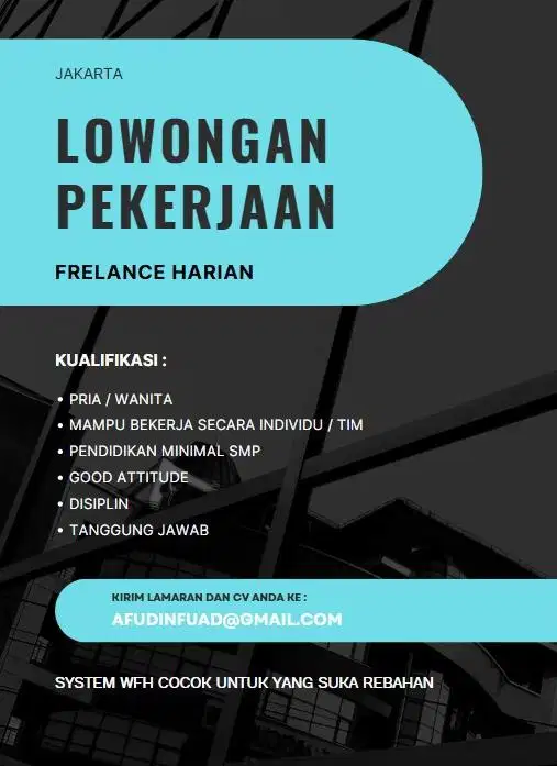 FRELANCEE HARIAN/MINGGUAN