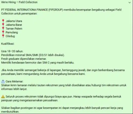 FIELD COLLECTION FIFGROUP