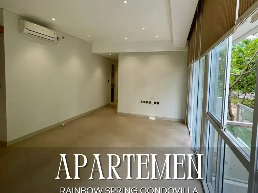DIJUAL CEPAT APARTEMEN RAINBOW SPRING CONDOVILLA LANTAI RENDAH 2+1BR DI GADING SERPONG
