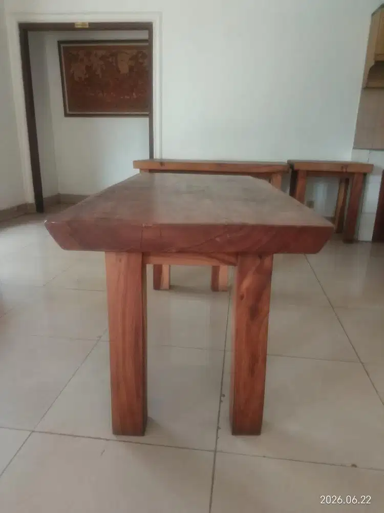 2 buah Meja jati