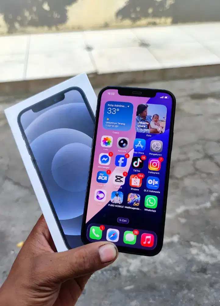 Iphone 12 fulset 5G no minus apik siap pakai