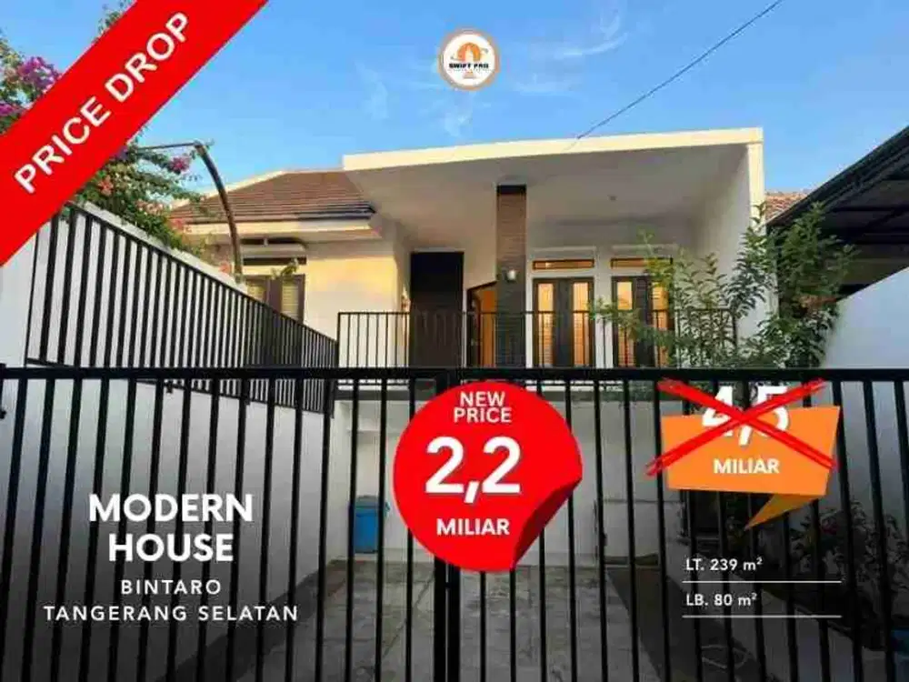 Dijual Turun Harga Rumah Bagus Bintaro Pondok Karya