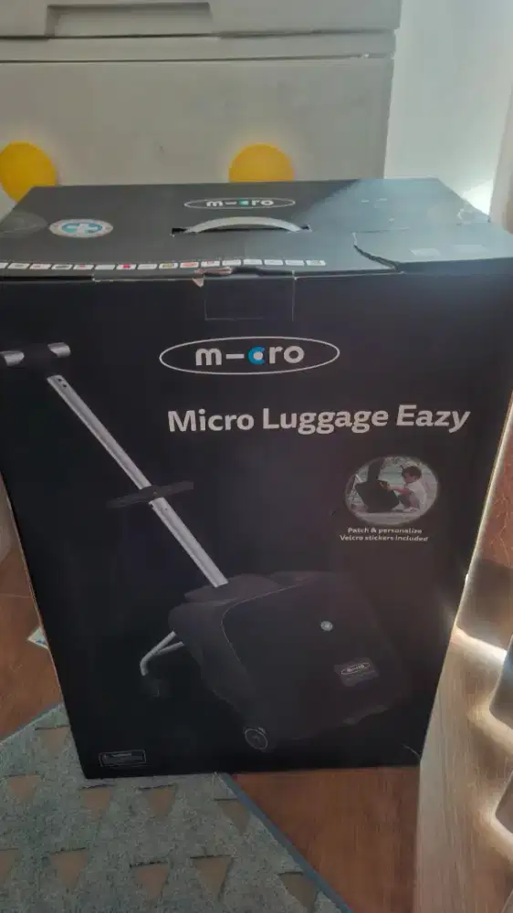 stroller tas koper micro luggage eazy hitam