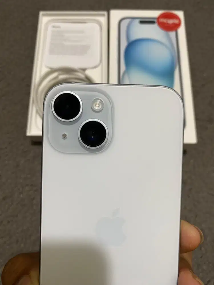 Di Jual  Iphone 15 128 GB Digimap Blue Garansi ON Februari 2027