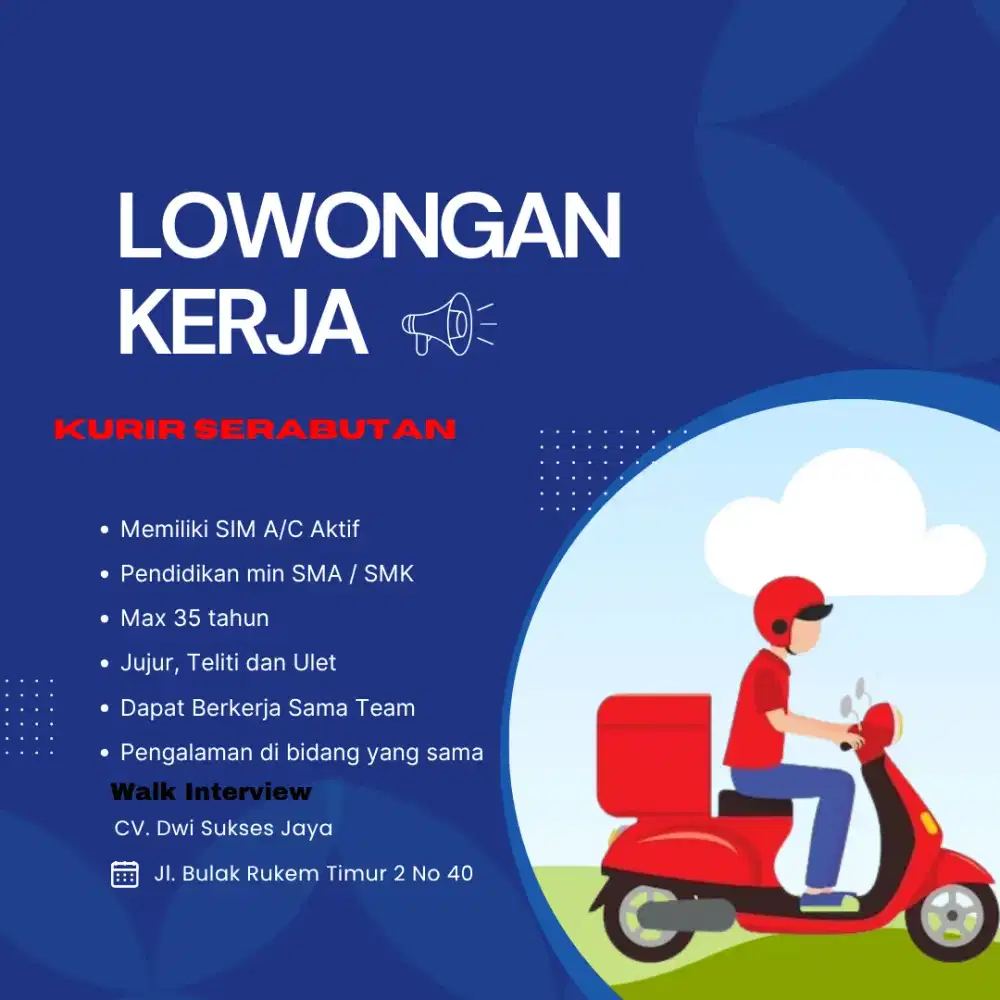 LOWONGAN PEKERJAAN