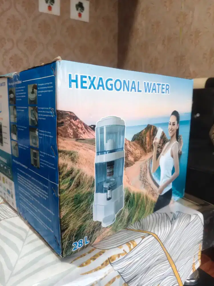 Hexagonal water purifier bio energy kapasitas 28L baru gress