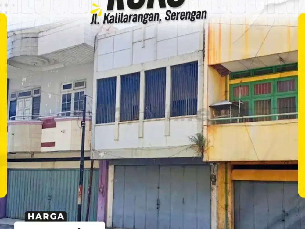 Disewakan Ruko 2 Lantai Strategis Tengah Kota Solo, Siap Usaha di Jl Kalilarangan Serengan Surakarta